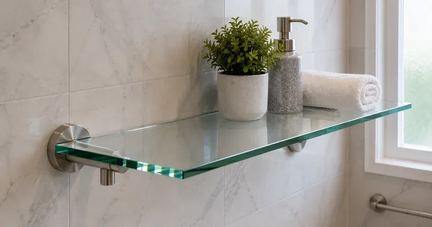 custom cut glass tabletop measured for exact fit Mitchell Corners
