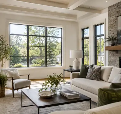 Completed interior project by Windows & Doors Mitchell Corners